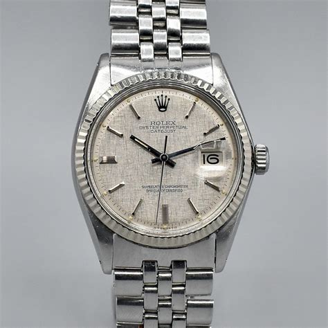 rolex ref 1600 with grey linen sigma dial|rolex 1601 datejust dial.